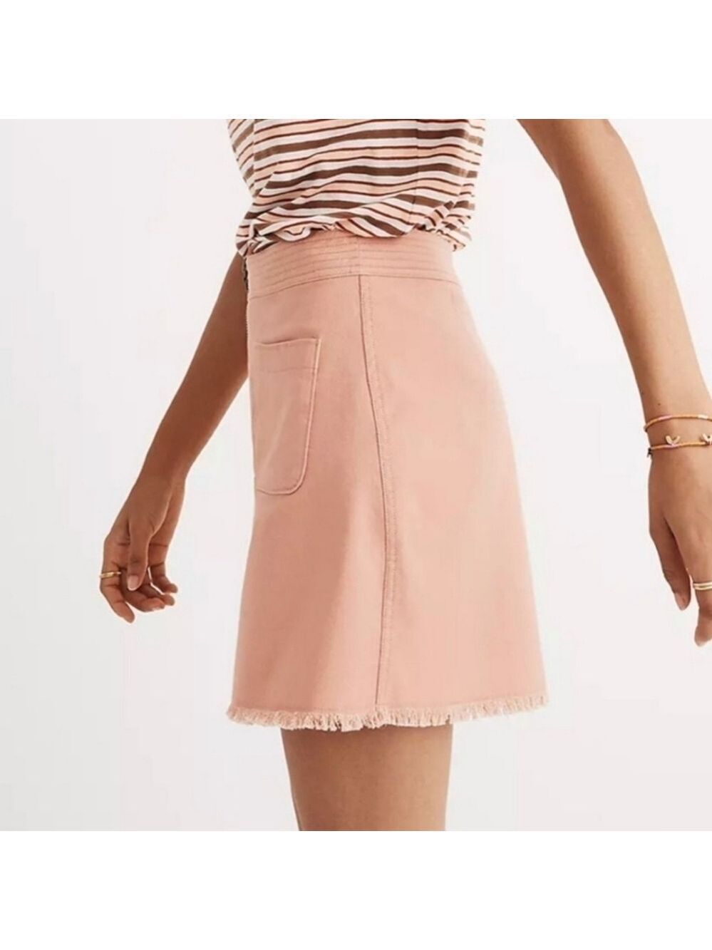 Madewell A- Line Zip Skirt - Picture 2 of 7
